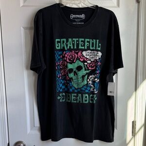 Lucky Brand Black Grateful Dead Skull Tee